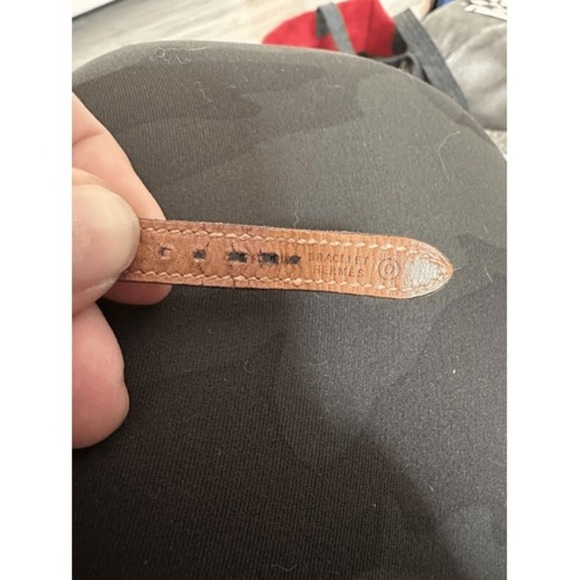 Vintage 1985 Hermes leather watch straps Brown 10 Cm By 1 Cm - Picture 3 of 6